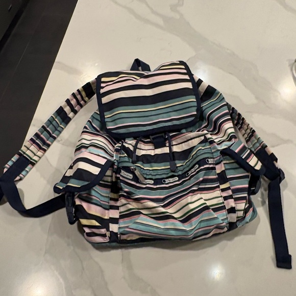 The Sak Multicolor Striped Backpack.  16”x18” - Picture 1 of 3